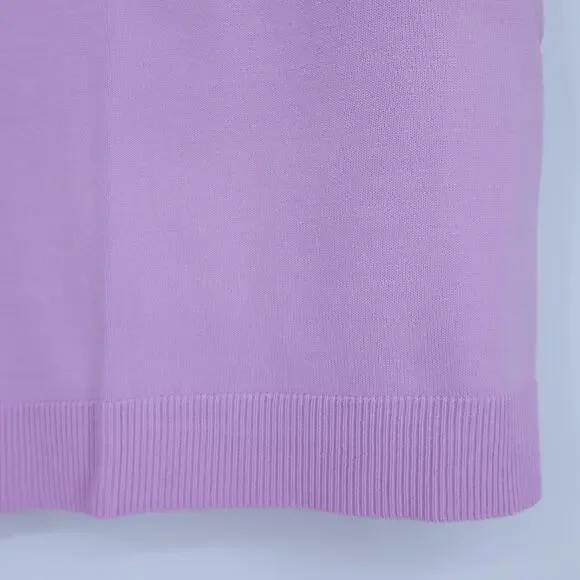 ON 34TH NWT Sleeveless Pullover Sweater Tank Orchid Bouquet Purple Women's XS - Picture 3 of 9